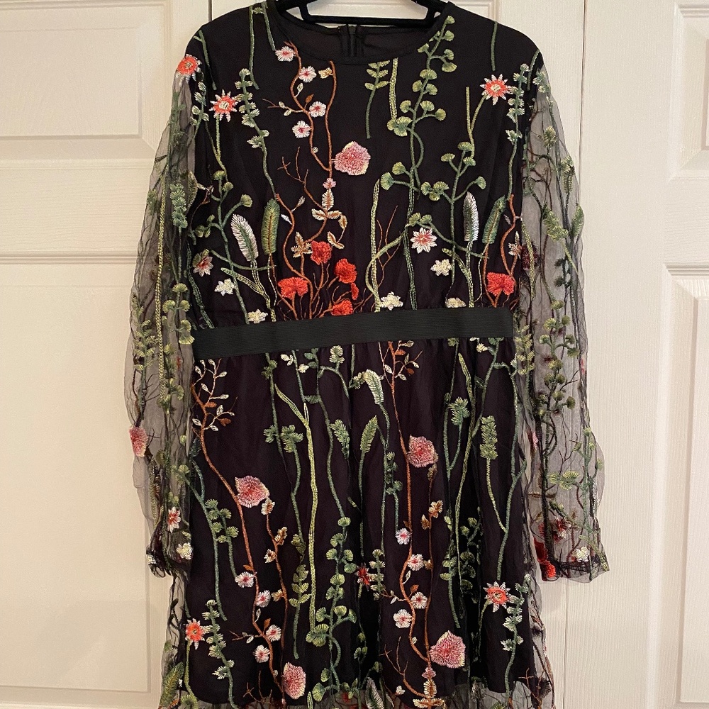 Floral Embroidered Dress